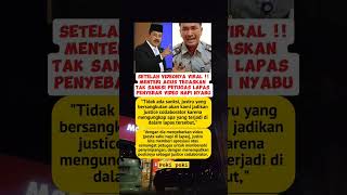 Setelah Videonya viral Menteri Agus Tegaskan tak ada sangsi untuk petugas lapas prabowo news tni [upl. by Adniled]