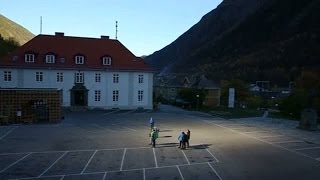 Norwegians use giant mirrors to reflect sunlight into town square [upl. by Asiret]