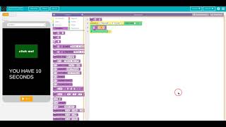 How to make a click me game on codeorg applab [upl. by Neeka255]