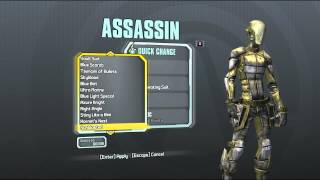 Borderlands 2  All Assassin Heads and Skins [upl. by Alilahk467]