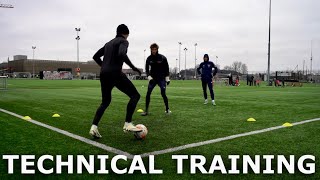 Improve Your Technical Ability  Full Technical Training Session For Footballers [upl. by Ordnasela]