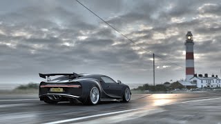 Driving Bugatti Chiron in a beautiful winter season  Forza Horizon 4 [upl. by Shamus645]