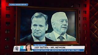 NFL Networks Judy Battista Almost All Owners Back Goodell Over Jerry Jones  The Rich Eisen Show [upl. by Desdee]