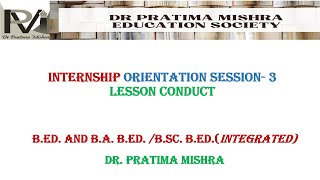 internship orientation 3 lesson conduct [upl. by Sissie]