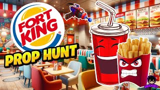 PROPHUNT DANS UN BURGER KING ANTHONY DEVIENT FOUS 🤣🤣Fortnite PropHunt [upl. by Noivaz]