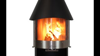 Firestar DN 700 Swing Glas Gartenkamin [upl. by Neahs]