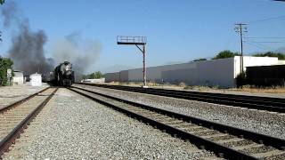 ATSF 3751 stopping at El Monte station May 82010 [upl. by Anyek479]