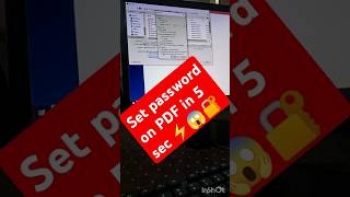 PDF par password kaise lgayepassword pdfpassword tutorial hacks shortsfeed shorts [upl. by Meekahs]