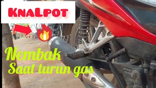 cara mengatasi knalpot nembak saat gas turun [upl. by Valerie]