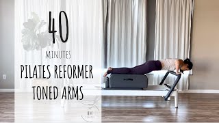 Pilates Reformer  Intermediate  Toned Arms [upl. by Nordek699]