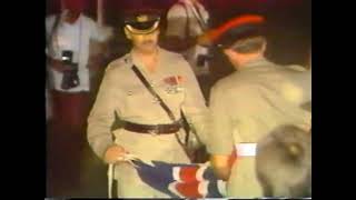 BELIZE FLAG RAISING CEREMONY 1981 [upl. by Odrareg]