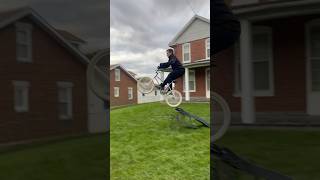 Jump off the sliding board ramp bmx 84 Mongoose Californian bmx skatepark bmxtricks bmxfails [upl. by Conney]