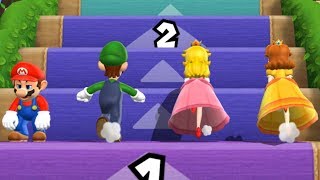 Mario Party 9  Step It Up  Mario VS Luigi VS Peach VS Daisy Master Difficulty [upl. by Ettenna]