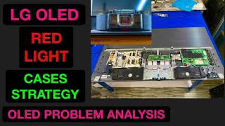 LG OLED RED LIGHT PROBLEM ANALYSIS  How to problem identify which section Problem￼LG OLED ￼REPAIR [upl. by Oflunra]