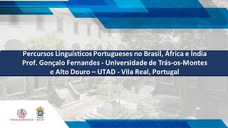 Percursos Linguísticos Portugueses no Brasil África e Índia [upl. by Arodoeht]