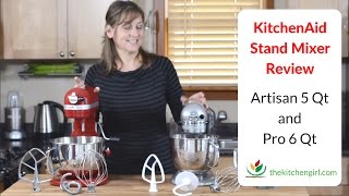 KitchenAid Stand Mixer Review 5 Qt Artisan and 6 Qt Pro 600 Features [upl. by Assyn]