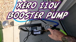 XERO 110V BOOSTER PUMP  HOW MUCH DOES IT INCREASE FLOW  XERO PURE [upl. by Ebberta]