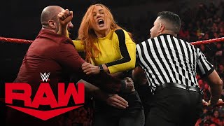 Chaos erupts during Women’s Chamber Match contract signing Raw Feb 24 2020 [upl. by Sanfo]