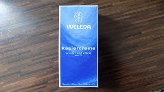 Rasur  Pur  Rasiercreme Weleda Test Vorstellung Review Shave Nassrasur [upl. by Ecilahc987]