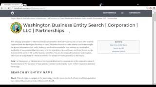 How to Start a Business in Washington  WA Secretary of State [upl. by Zigmund]