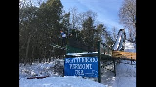 Uniquely New England Ski Jumping at Harris Hill Brattleboro Vermont [upl. by Nosneh]