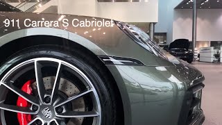 Details of this Aventurine Green 2020 Porsche 911 992 Carrera S Cabriolet [upl. by Ardle]