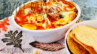 Pozole Rojo A Mi EstiloLas Delicias De Maribel [upl. by Aromas]