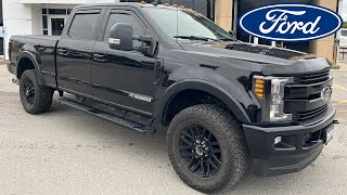 2019 Ford F250 Super Duty Lariat 608A 67L Power Stroke V8 Diesel in Agate Black WalkAround [upl. by Aremihc]