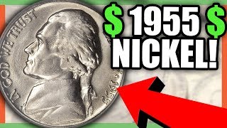 1955 NICKELS WORTH MONEY  RARE NICKELS TO LOOK FOR IN POCKET CHANGE [upl. by Cloots]