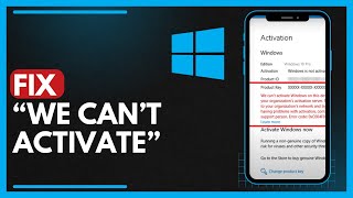 How To Fix quotWe Cant Activate Windows On This Devicequot  Error 0xC004F074 [upl. by Starlin]