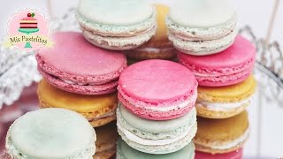 ¡COMO HACER MACARONS  MIS PASTELITOS [upl. by Kammerer]