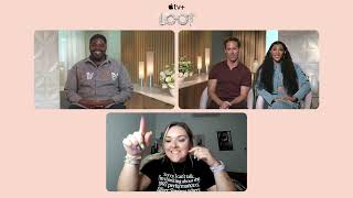 Michaela Jaé Rodriguez Nat Faxon and Ron Funches on comedy and Loot season 2 [upl. by Fabe]