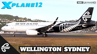 Air New Zealand A320NEO  Wellington 🇳🇿 to Sydney 🇦🇺  X Plane 12 [upl. by Winter588]