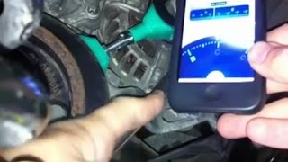 Serpentine polyv belt tension measurement using a smartphone  ribbed poly v belt [upl. by Saiasi]