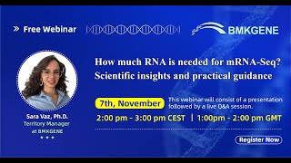 15min webinar series how much RNA is really needed for RNA seq [upl. by Eillah]