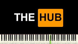 TheHub Intro  EASY PIANO TUTORIAL [upl. by Alegna402]