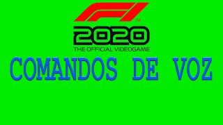 F1 2020 Codemasters  Comandos de voz [upl. by Olenolin]