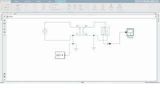 Simscape based simulation of a transformer in Simulink [upl. by Aninep]