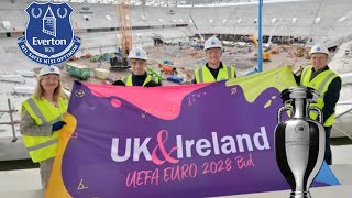 EVERTON STADIUM TO HOST EURO 2028 GAMES [upl. by Adnaluoy]