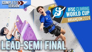 IFSC Briançon Lead worldcup 2024  Semi Final│Full replay [upl. by Eleahcim]