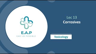 Lec 13  Toxicology  Corrosives  Toxo amp Forensic 41 [upl. by Amling]