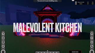 Build N Destroy Malevolent Kitchen Showcase for real this time Roblox [upl. by Marinna]