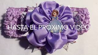 Como hacer moños para bebé 9 12 meses en flor con princesa sofia sofia the firstvideo 6 [upl. by Aneen991]