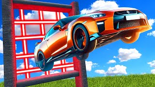 Testing EXPENSIVE Cars VS Laser Jumps BeamNG Drive Mods [upl. by Keithley]