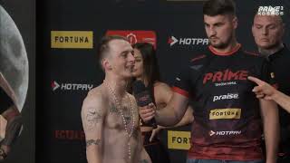 JAŚ KAPELA VS SKOLIM FACE TO FACE PRIME MMA [upl. by Ecirtemed]