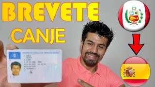 🇵🇪🇪🇦🚘Como canjear brevete peruano en España Canje de licencia de conducir de Peru en España [upl. by Inaliel27]