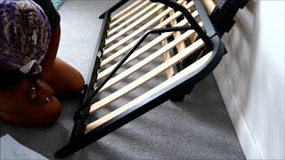 HOW TO PUT TOGETHER AN IKEA LYCKSELE 2 SEATER SOFA BED DIY [upl. by Anitsirhcairam425]