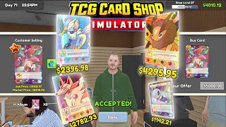 I HAVE THE MOST EXPENSIVE CARDS  TCG CARDS SHOP SIMULATOR [upl. by Jardena]