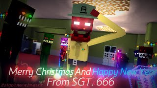 Merry Christmas And Happy New Year From SGT 666  Minecraft Animation AMLFoundation Classic [upl. by Divadnahtanoj657]