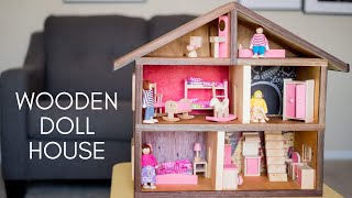 How to Build a Wooden Doll House with Walnut Edging  DIY Woodworking [upl. by Levy]